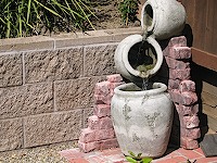 la fuente en la casa